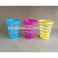 Plastic spiral small drinking cup 8.5x10.8cm TG20015A